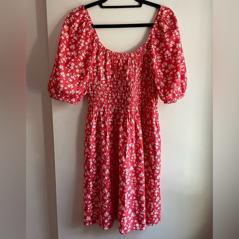 Gap Floral Cinched Flowy Dress Size M NEW